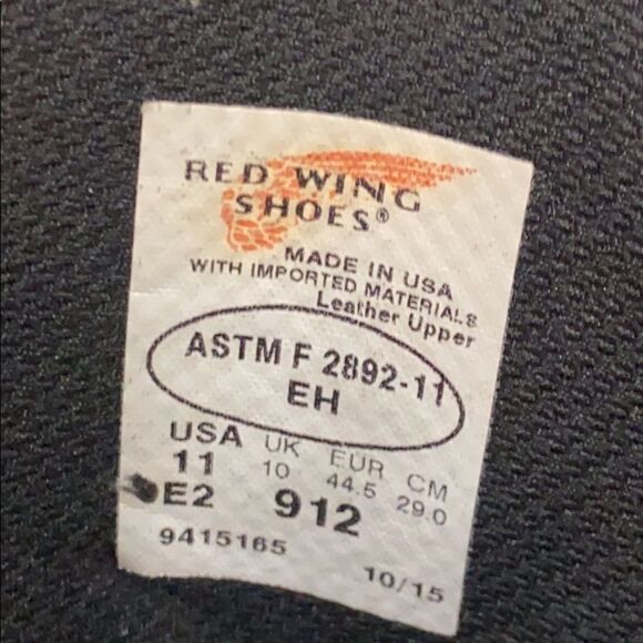 COPY - Red Wing steel toe boots Size 11 - Picture 6 of 7